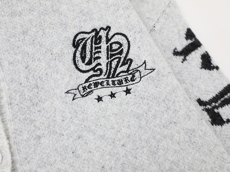 クロスデザインダメージ加工ニットカーディガン/2color/cm0084