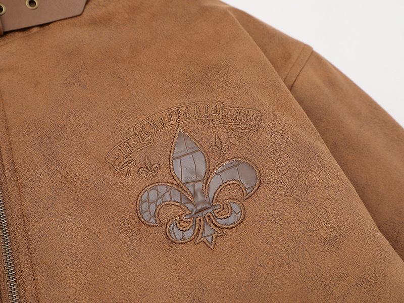 スエード調ファー付きジャケット/3color/cm0018