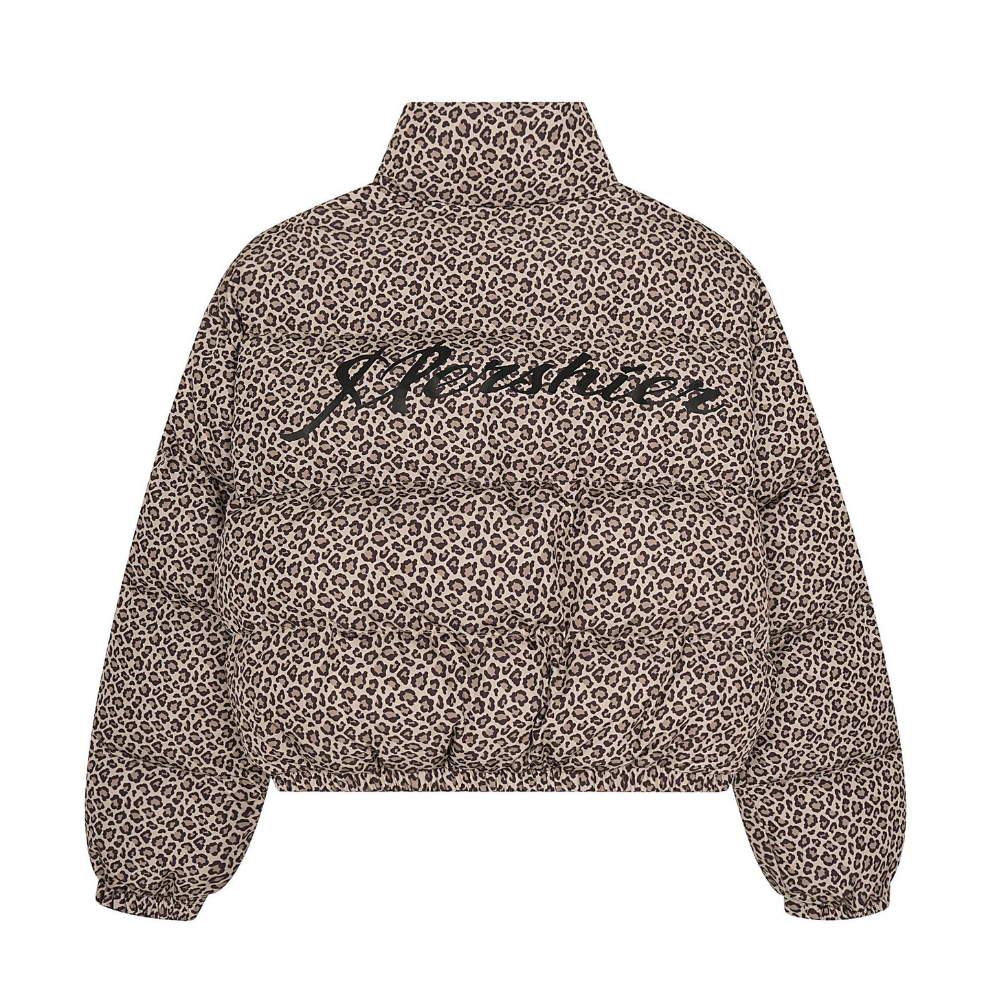 レオパードプリントパターンルーズパファージャケットcm0136