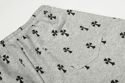 クロス柄スターロゴワイドパンツ/2color/cm0076