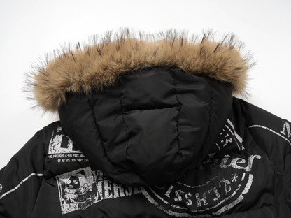 ファー付きパファージャケット/2color/cm0087