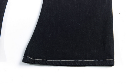 クロスデザインレオパードディテールワイドパンツ/cm0147