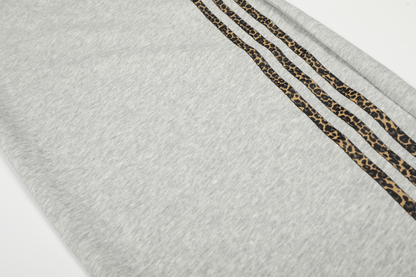 レオパード柄ラインストラップ付パンツ/2color/cm0077