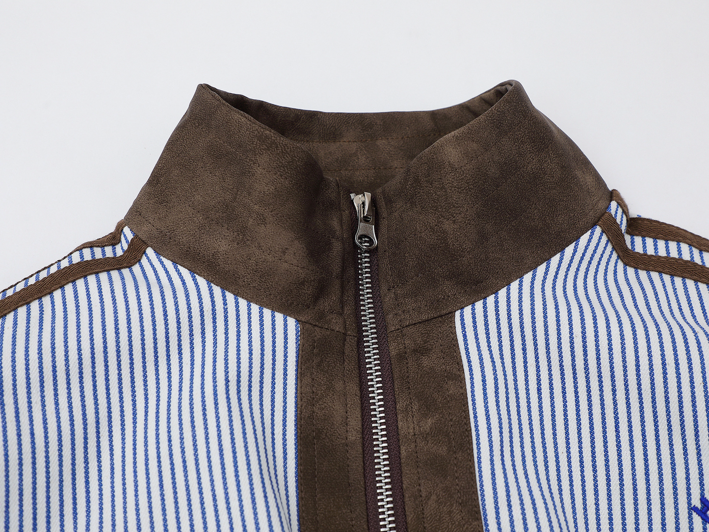 ストライプラインデザイン切り替えジャケット/cm0046