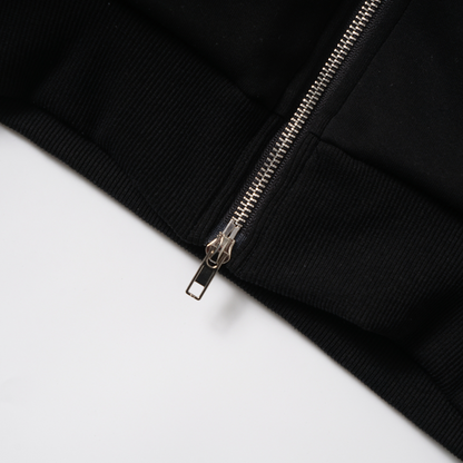 レースラインフード付きジップアップパーカー/2color/cm0133