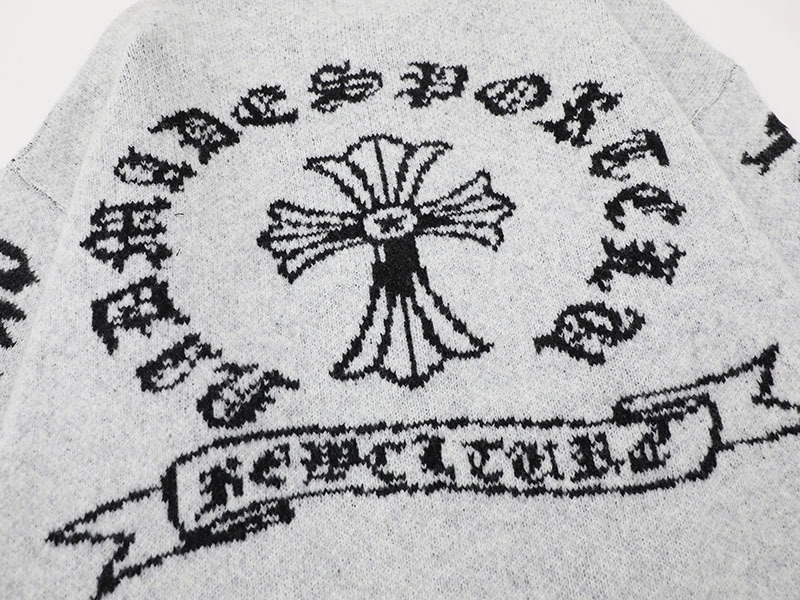 クロスデザインダメージ加工ニットカーディガン/2color/cm0084