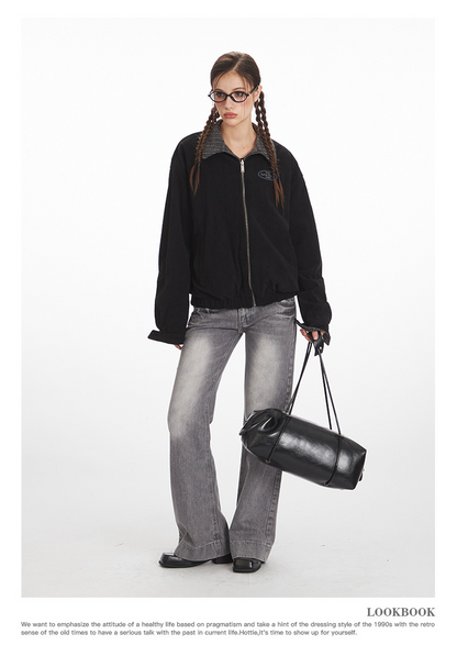 リバーシブル/コントラスト チェック柄 ヴィンテージジャケット/2color/cm0060