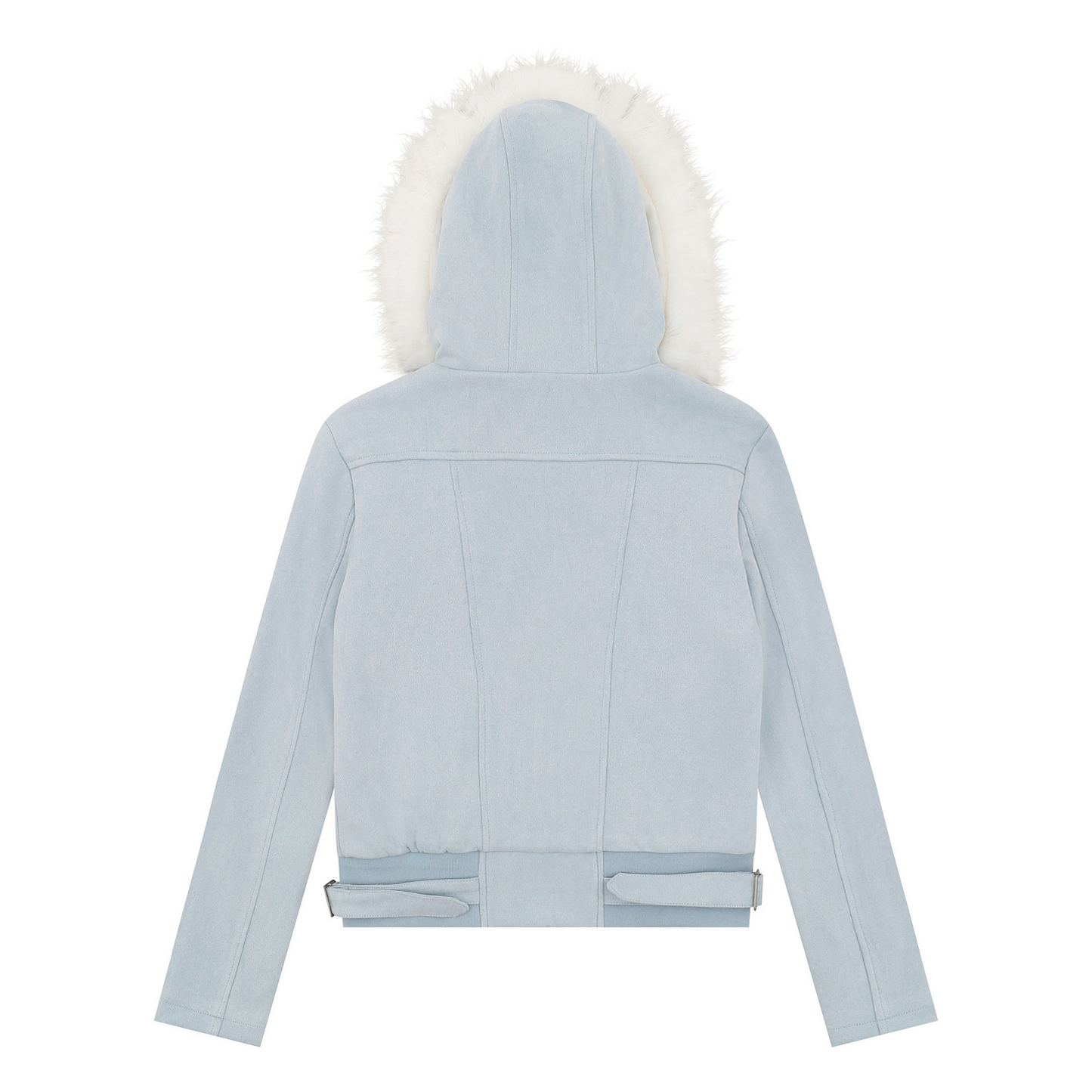 取り外しファー付きポケットデザインジップアップジャケット/2color/cm0043