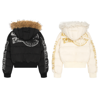 ファー付きパファージャケット/2color/cm0087