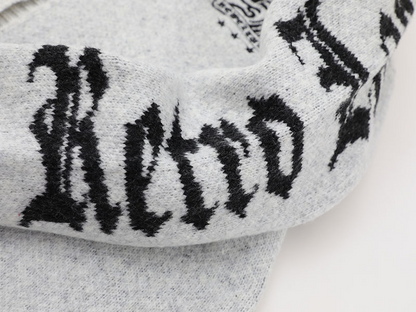 クロスデザインダメージ加工ニットカーディガン/2color/cm0084