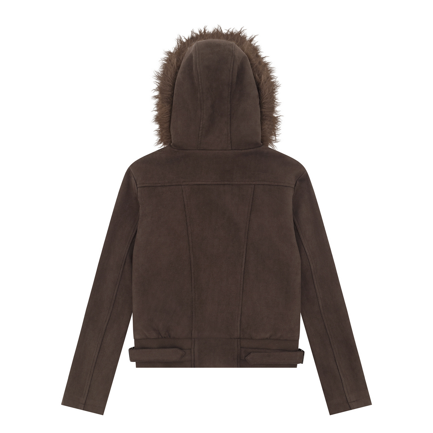 取り外しファー付きポケットデザインジップアップジャケット/2color/cm0043