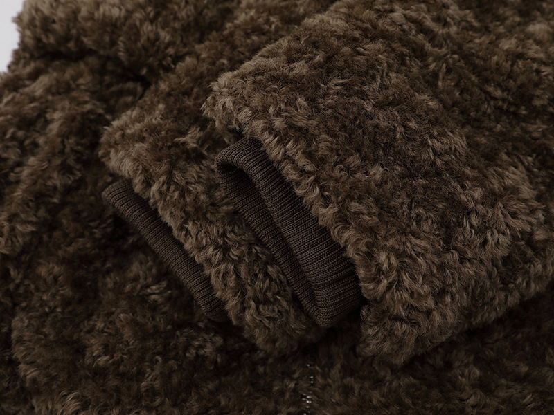 ツノ耳フードワンポイントロゴボアジャケット/2color/cm0074