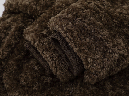 ツノ耳フードワンポイントロゴボアジャケット/2color/cm0074