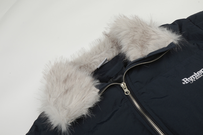 ファーネックパファージャケット/2color/cm0078