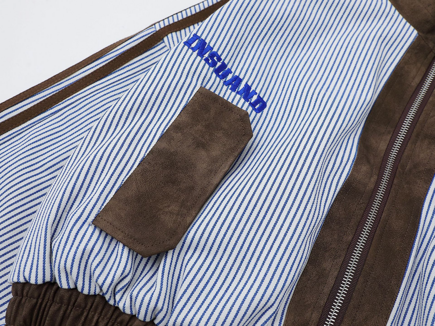 ストライプラインデザイン切り替えジャケット/cm0046