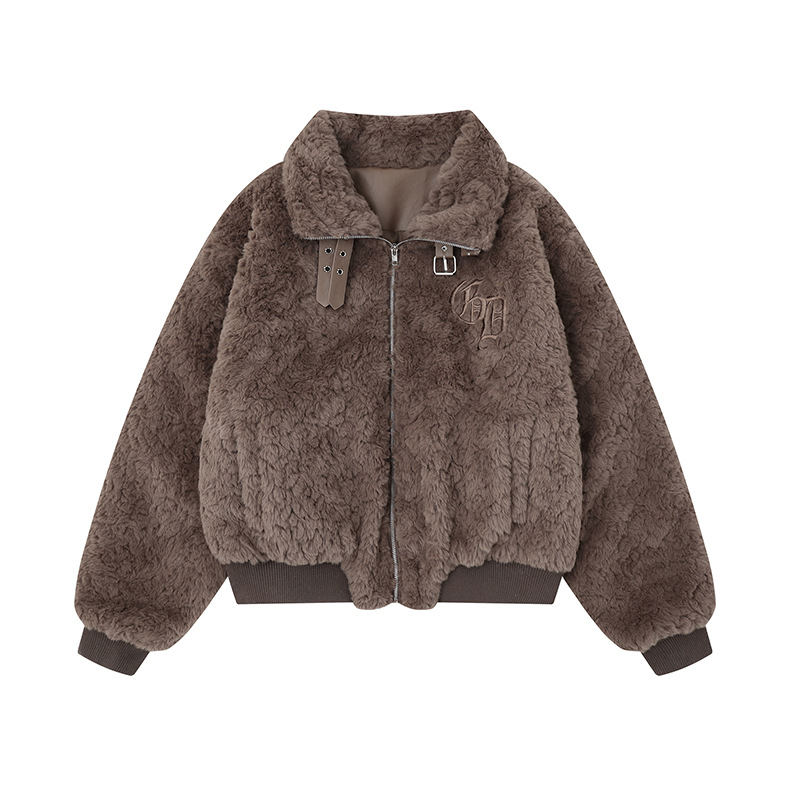 ベルトネックボアジャケット/2color/cm0072