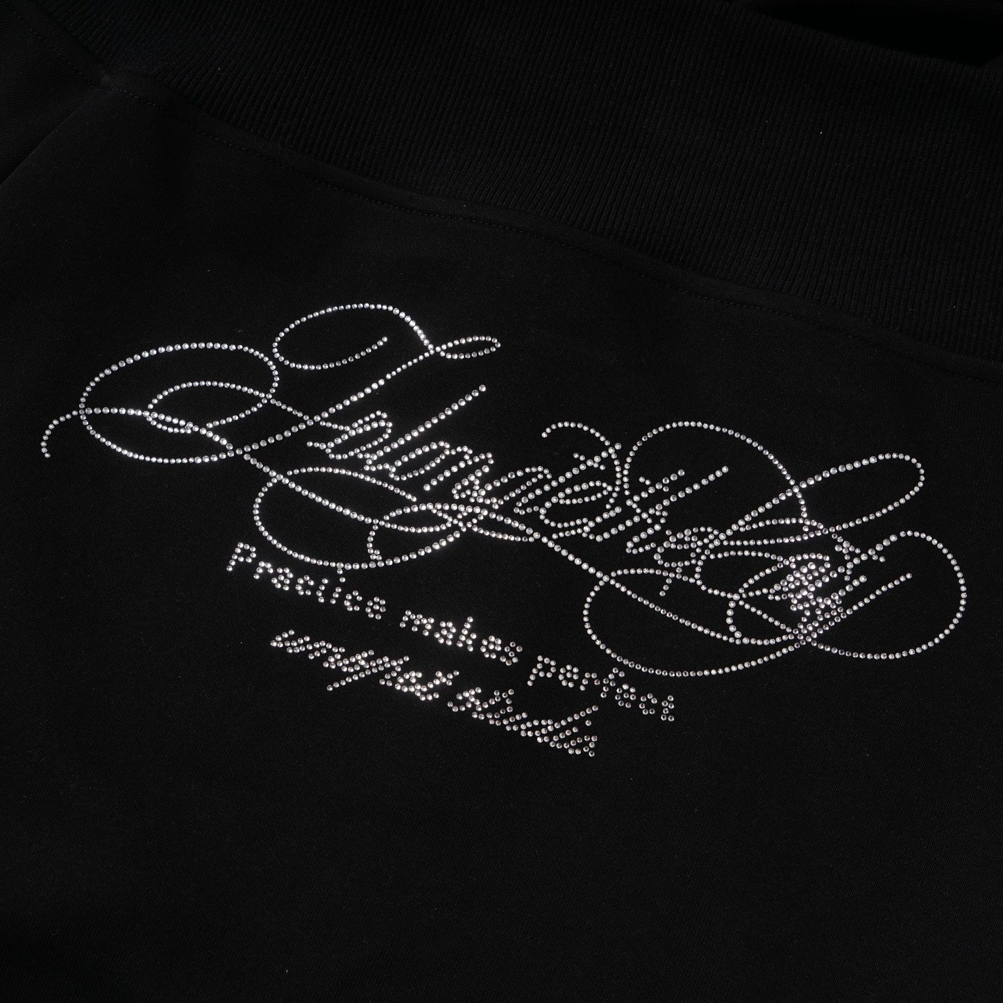 リブデザインビジューロゴパーカー/2color/cm0062