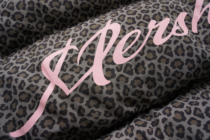 レオパードプリントパターンルーズパファージャケットcm0136