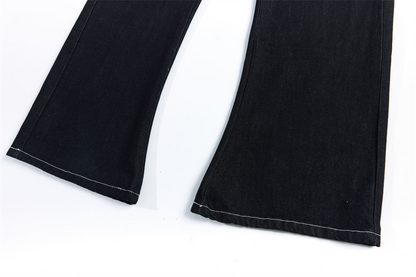 クロスデザインレオパードディテールワイドパンツ/cm0147