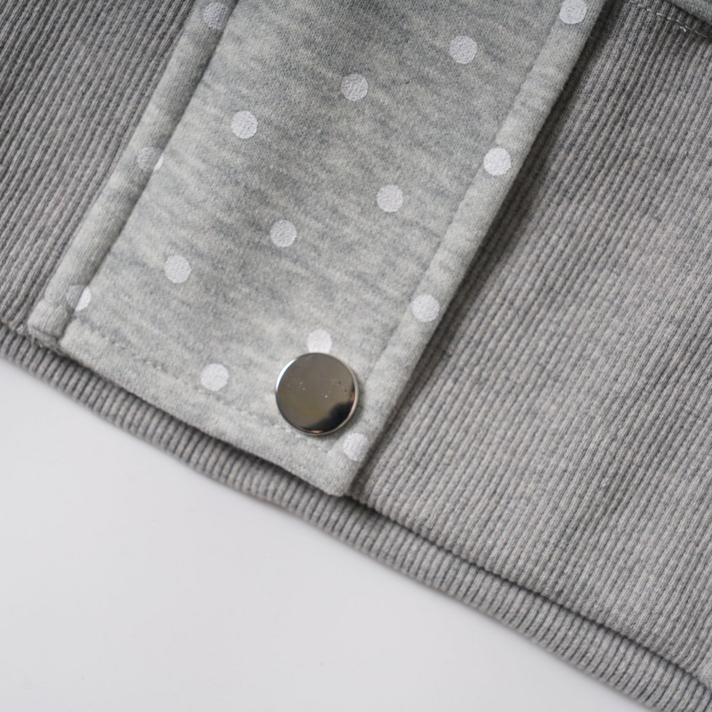 耳付きファーフードワンポイントロゴジップアップパーカー/2color/cm0126