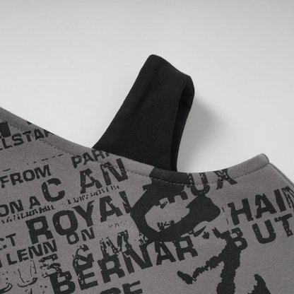 オフショルダープリントデザインスウェット/cm0025