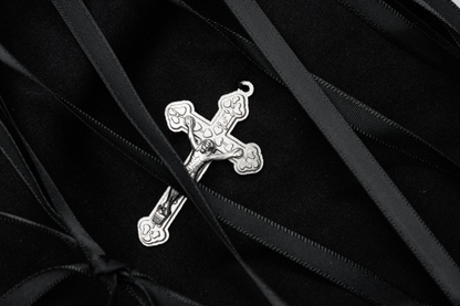 レースディテールクロスデザインリボンミニスカート/cm0107