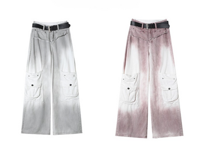 ブリーチカラーカーゴデニム/2color/cm0116