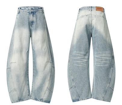 ウォッシュドワイドレッグデニムパンツ/cm0115