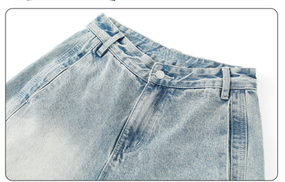 ウォッシュドワイドレッグデニムパンツ/cm0115