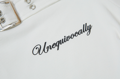 2color/ベルトデザインオフショルダートップス/cm0245