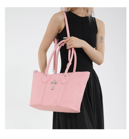 クロスアクセサリー付き2wayショルダーバッグ/6color/cm0110