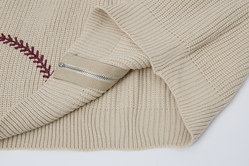 カラーロゴタートルネックニットジャケット/2color/cm0083