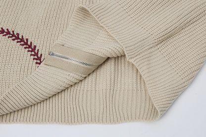 カラーロゴタートルネックニットジャケット/2color/cm0083