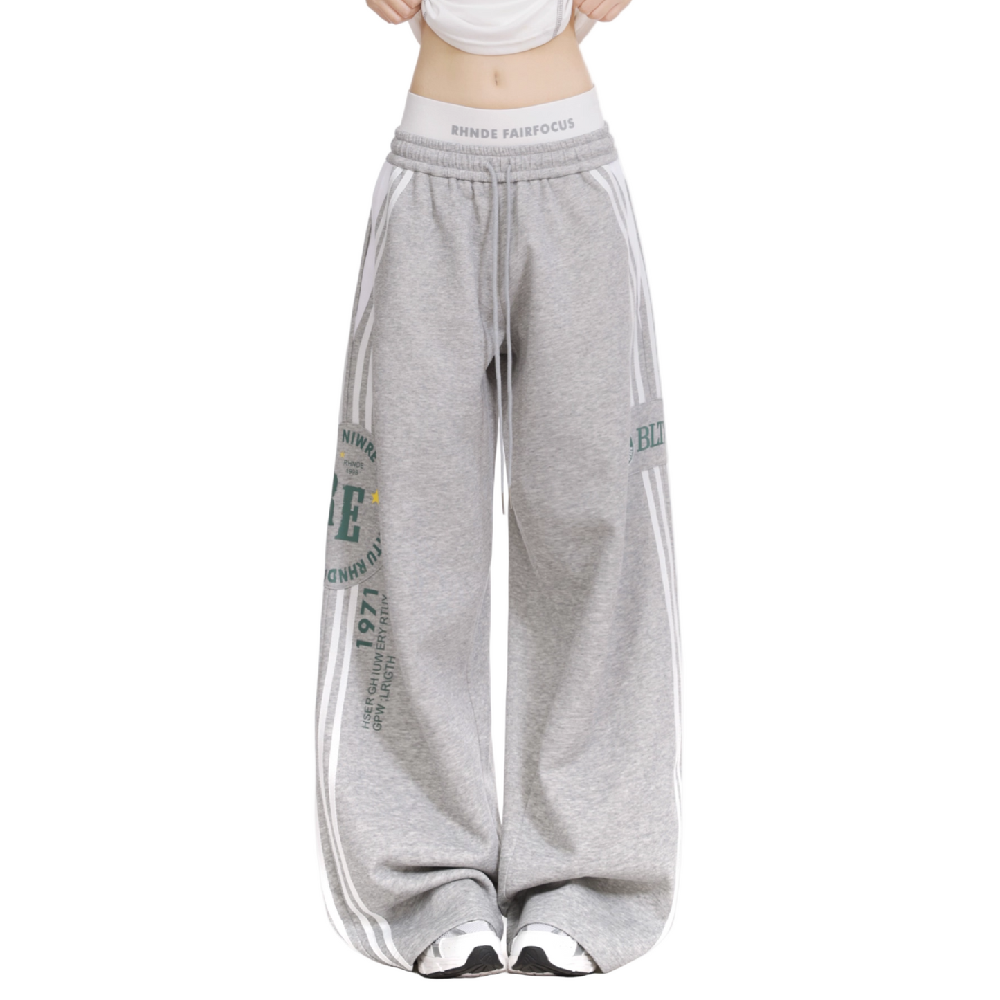 BIGロゴ/ラインワイドパンツ/2color/cm0066