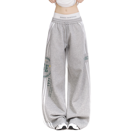 BIGロゴ/ラインワイドパンツ/2color/cm0066