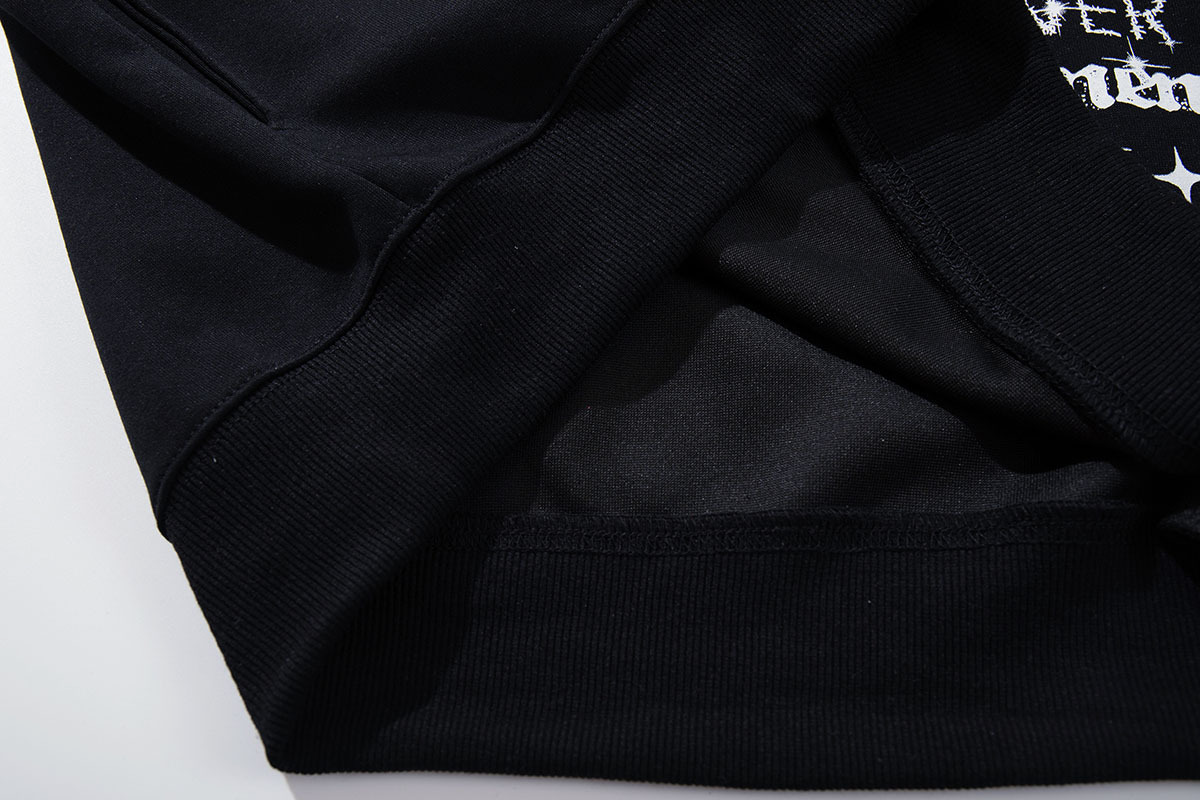 チェーンアクセ付きバタフライプリントパーカー/2color/cm0151