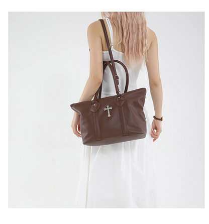 クロスアクセサリー付き2wayショルダーバッグ/6color/cm0110