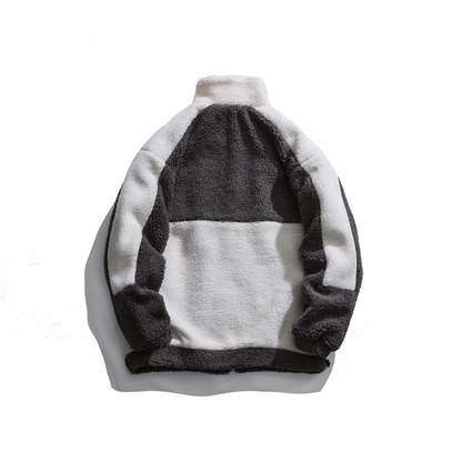 バイカラーワンポイントロゴボアジャケット/2color/cm0122