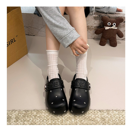 スタースタッズラウンドサンダル/cm0267