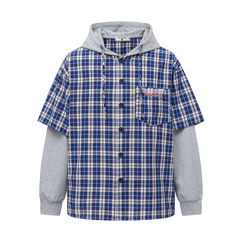 フェイクレイヤーチェックシャツジャケット/2color/cm0082