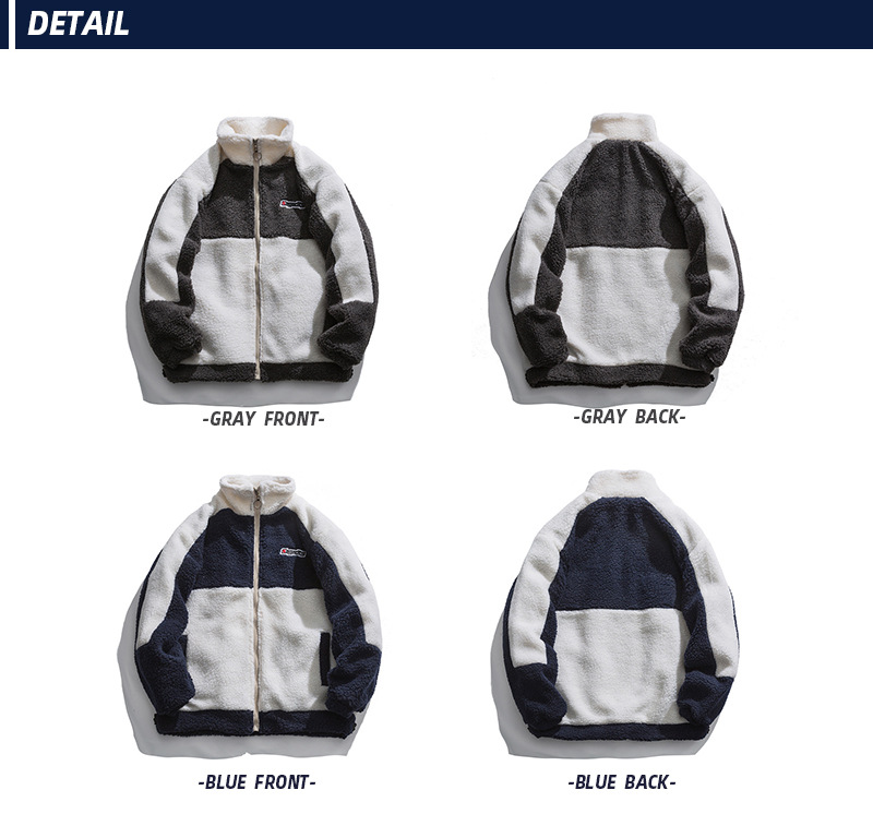 バイカラーワンポイントロゴボアジャケット/2color/cm0122