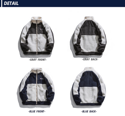 バイカラーワンポイントロゴボアジャケット/2color/cm0122