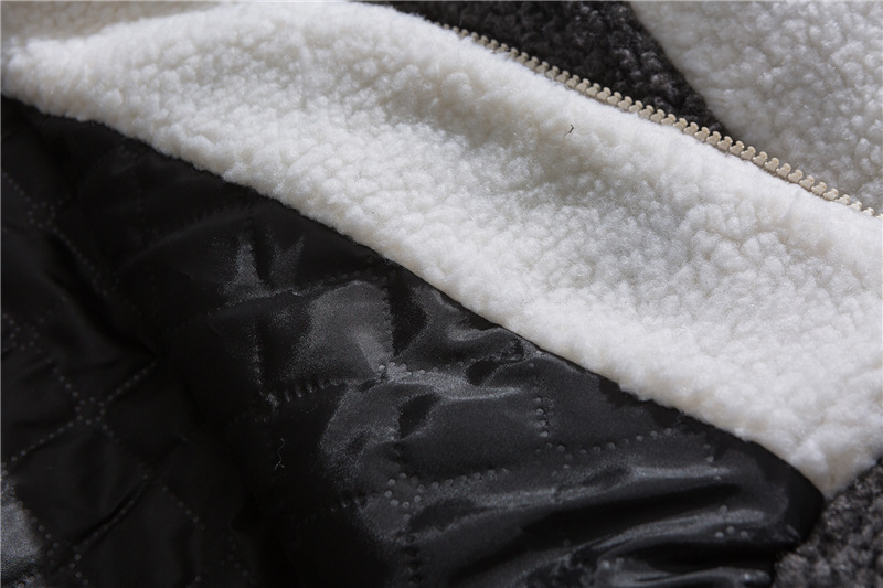 バイカラーワンポイントロゴボアジャケット/2color/cm0122