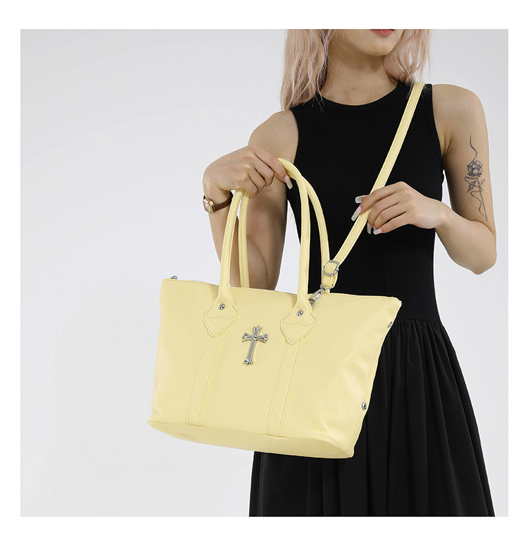 クロスアクセサリー付き2wayショルダーバッグ/6color/cm0110