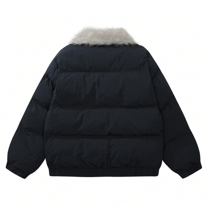 ファーネックパファージャケット/2color/cm0078