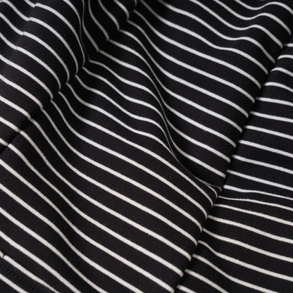 ワンポイントロゴストライプ/ルーズフーディーパーカー/2color/cm0135