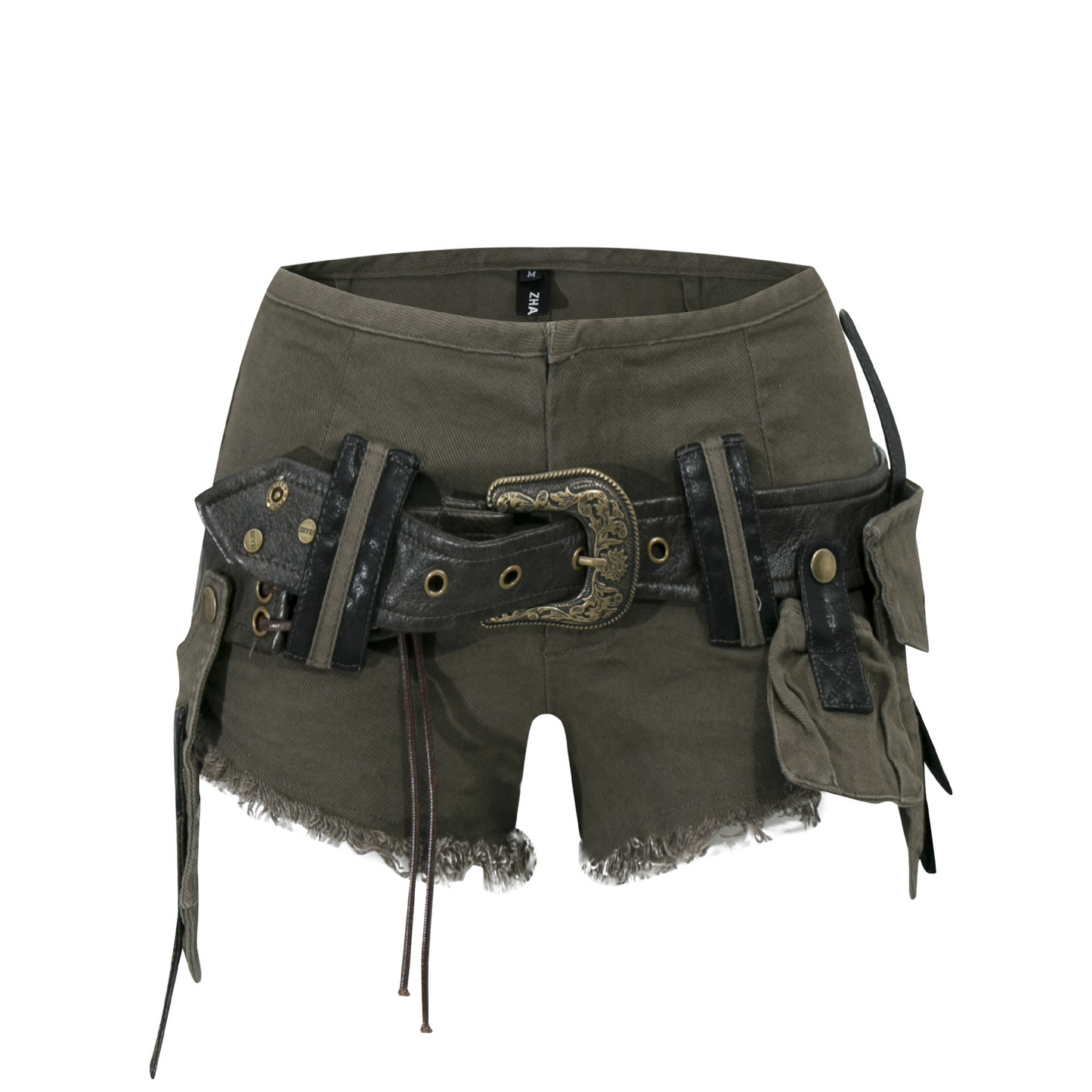 ベルトデザインショートパンツ/4color/cm0137