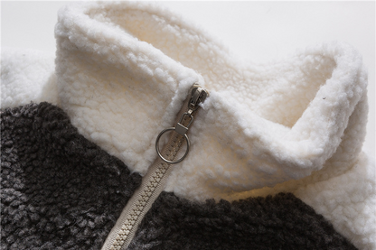 バイカラーワンポイントロゴボアジャケット/2color/cm0122