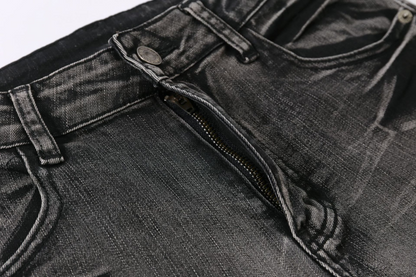 ベルトディテールフレアデニムパンツ/cm0097