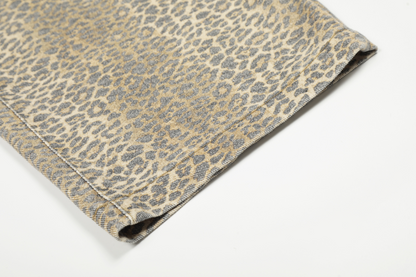 ヒョウ柄ルーズデニムパンツcm0010